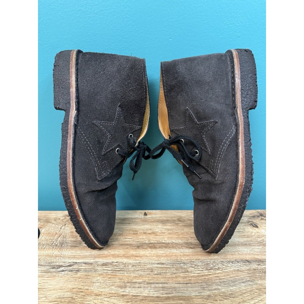 Golden Goose City Desert Boots Black Suede Womens size EU 36 US Wms 6 Italy Star